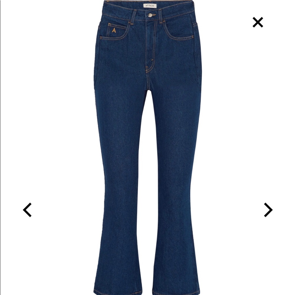 Attico High-rise flare jeans